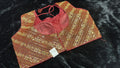 Maroon Gold Sequin Embroidered Blouse