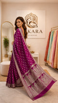 Pink Mashru Silk Booti Jaal Saree